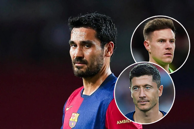 Gundogan có mâu thuẫn với Ter Stegen và Lewandowski tại Barca