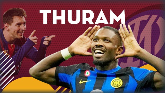 Mới 10 tuổi mà bàn chân của Marcus Thuram đã gần bằng chân Messi lúc 20 tuổi